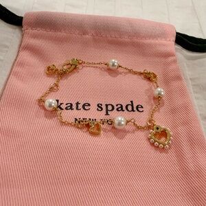 Kate Spade Gold Bracelet with Pearl Charms